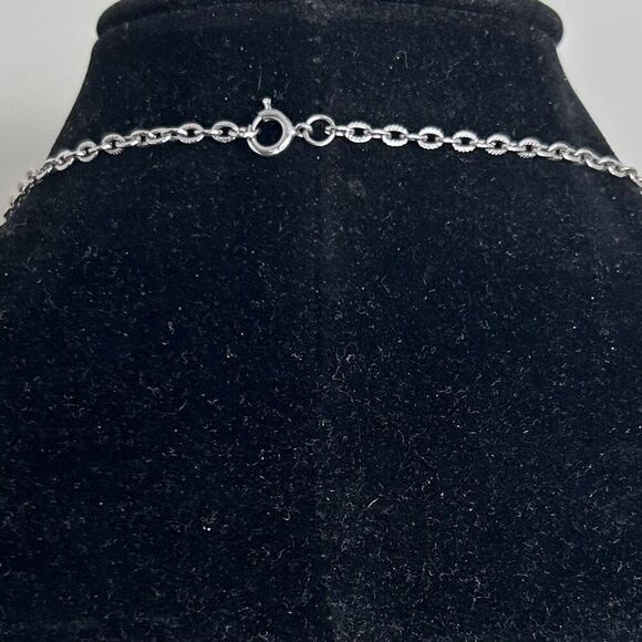 Vintage 1776 Twenty D Replica Coin Pendant Necklace Silver-tone Cable Chain - Picture 5 of 6